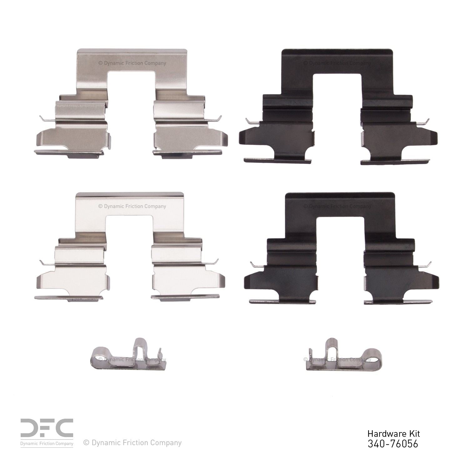 Dynamic Friction Company Disc Brake Hardware Kit  top view frsport 340-76056