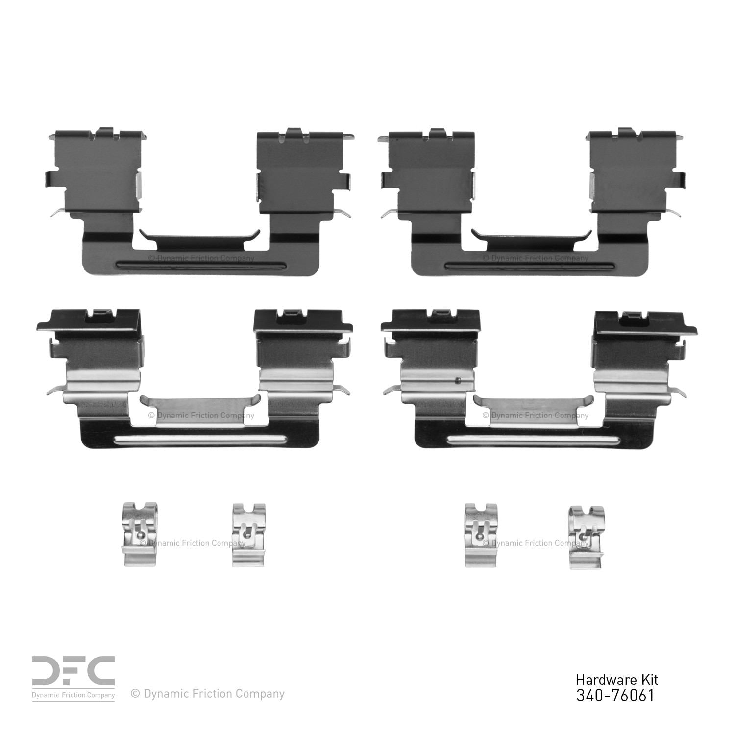 Dynamic Friction Company Disc Brake Hardware Kit  top view frsport 340-76061