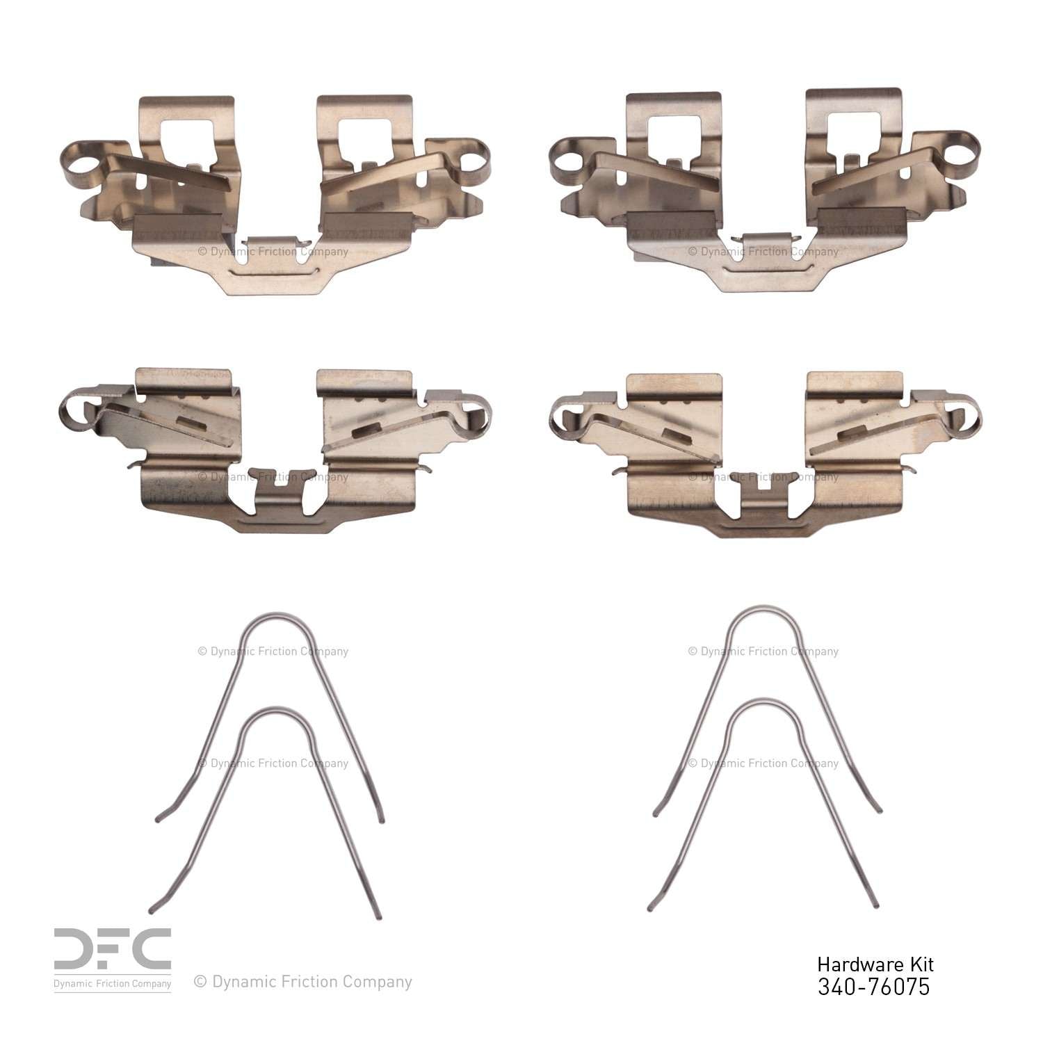 Dynamic Friction Company Disc Brake Hardware Kit  top view frsport 340-76075