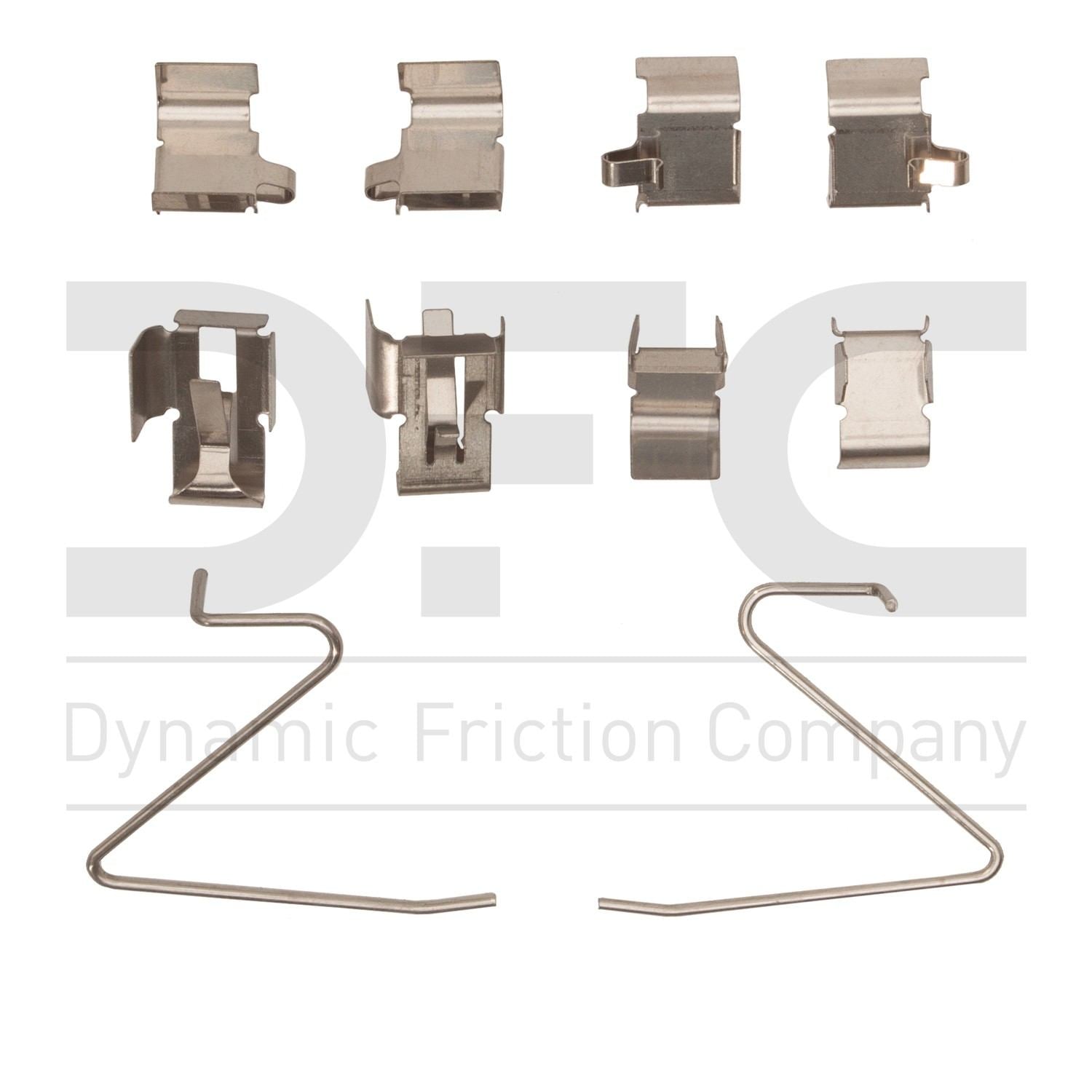 Dynamic Friction Company Disc Brake Hardware Kit  top view frsport 340-80009