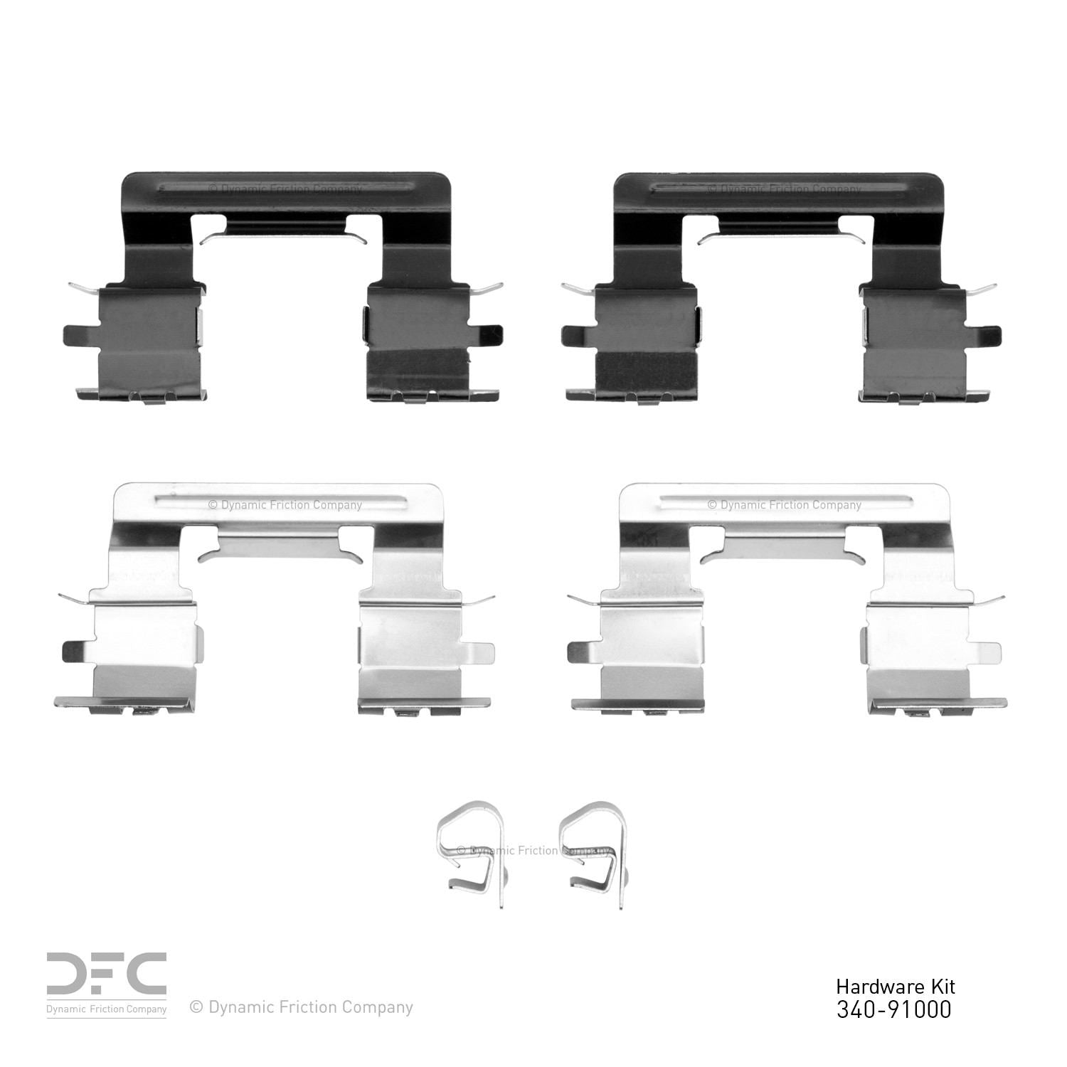 Dynamic Friction Company Disc Brake Hardware Kit  top view frsport 340-91000