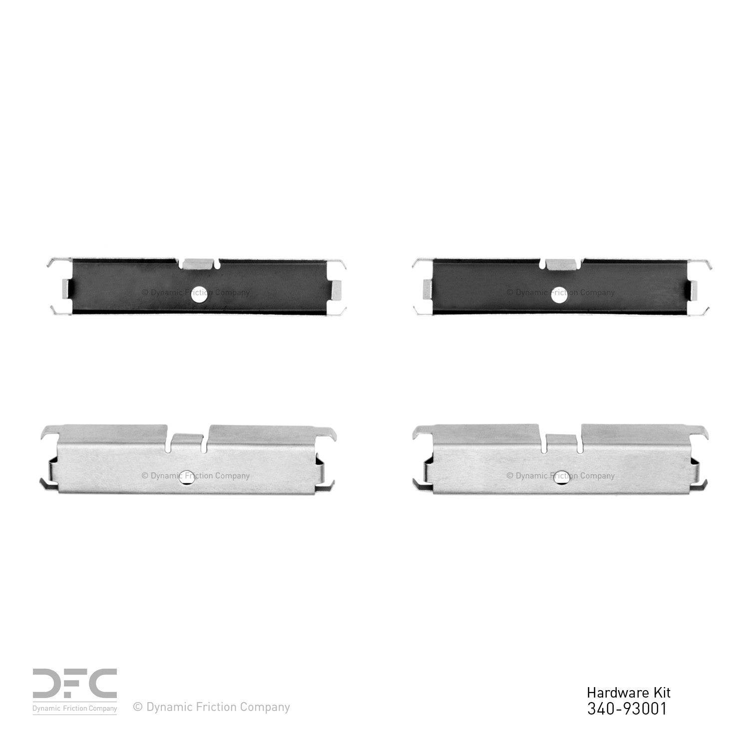 Dynamic Friction Company Disc Brake Hardware Kit  top view frsport 340-93001