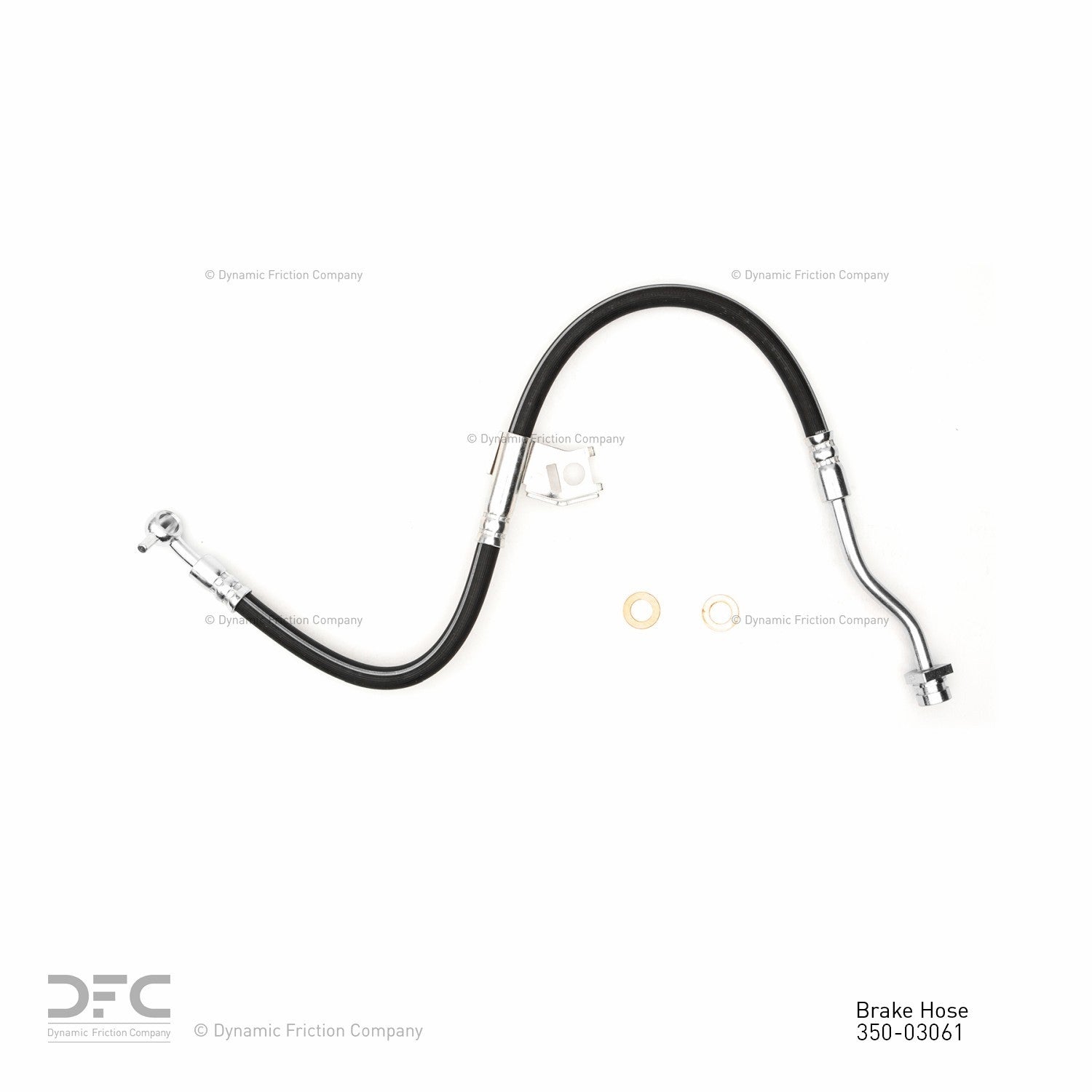 Dynamic Friction Company Brake Hydraulic Hose  top view frsport 350-03061