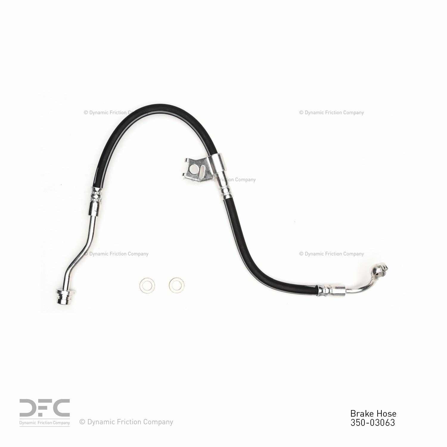 Dynamic Friction Company Brake Hydraulic Hose  top view frsport 350-03063