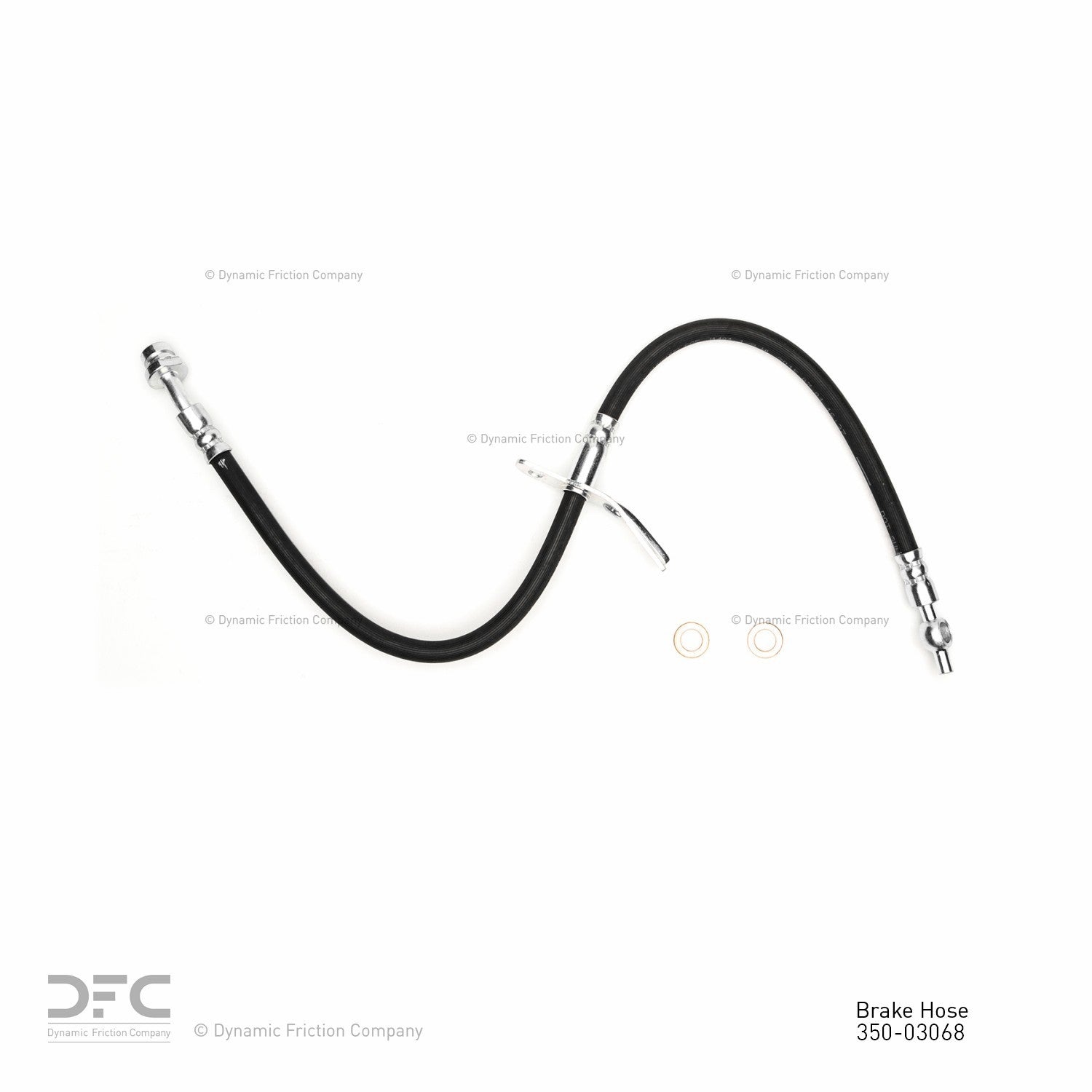 Dynamic Friction Company Brake Hydraulic Hose  top view frsport 350-03068