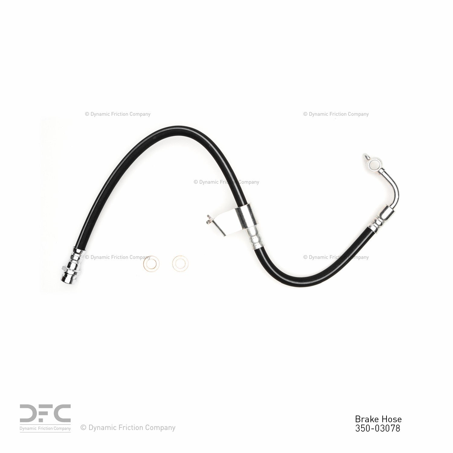 Dynamic Friction Company Brake Hydraulic Hose  top view frsport 350-03078