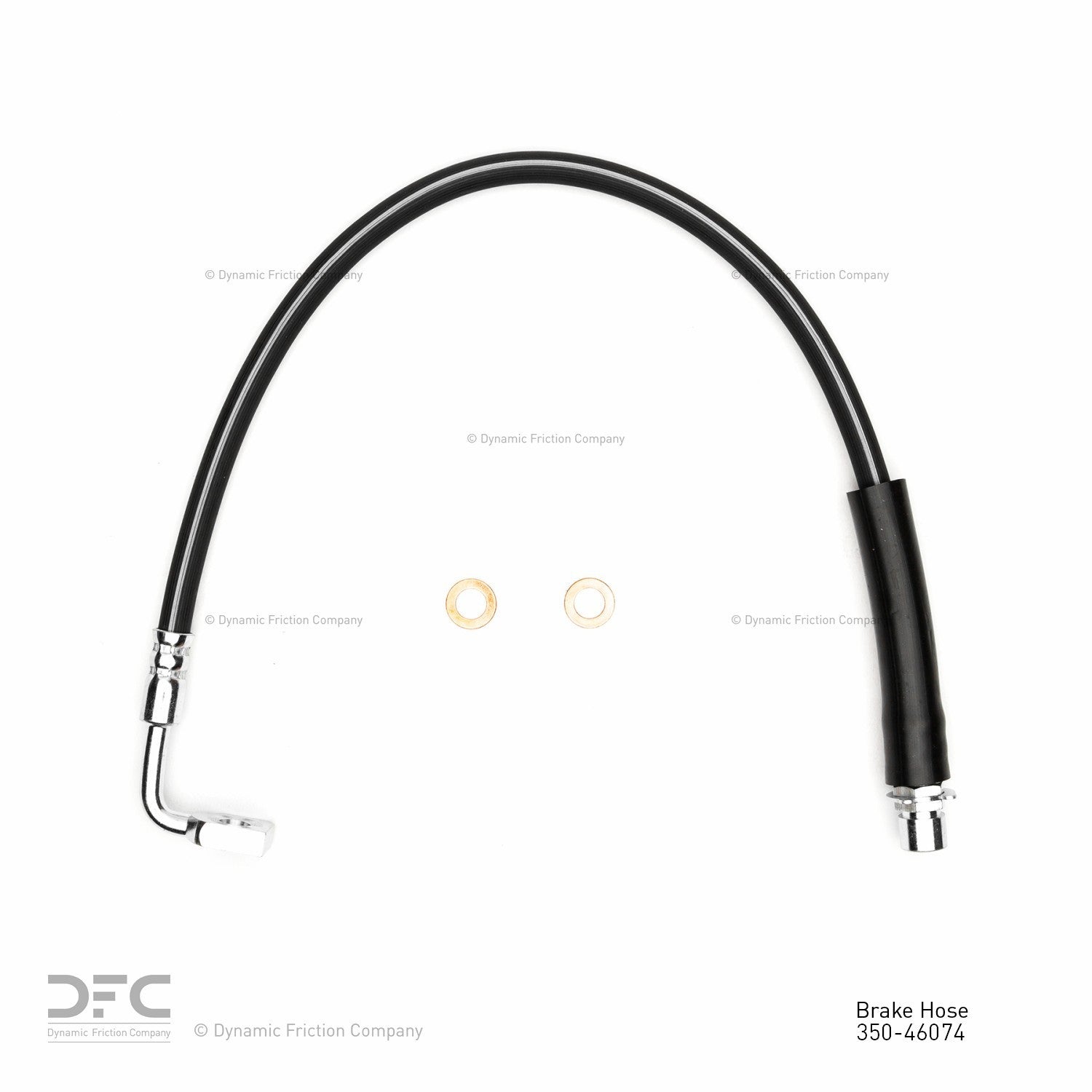 Dynamic Friction Company Brake Hydraulic Hose  top view frsport 350-46074