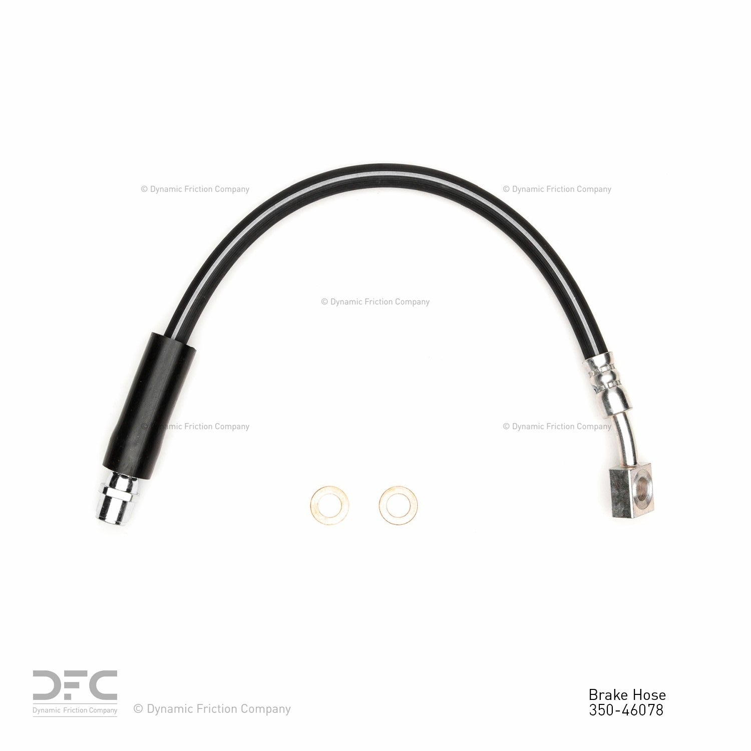 Dynamic Friction Company Brake Hydraulic Hose  top view frsport 350-46078