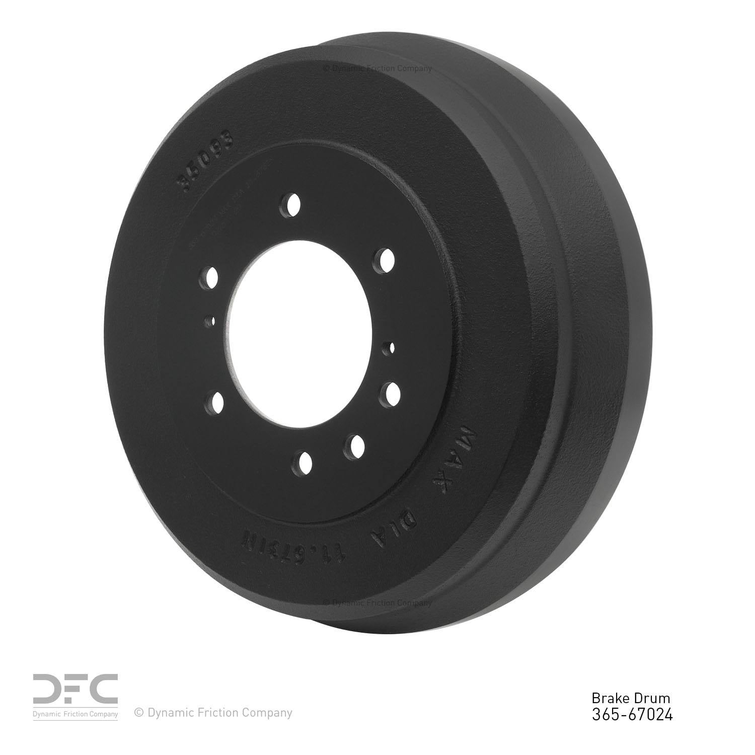 dynamic friction company brake drum  frsport 365-67024