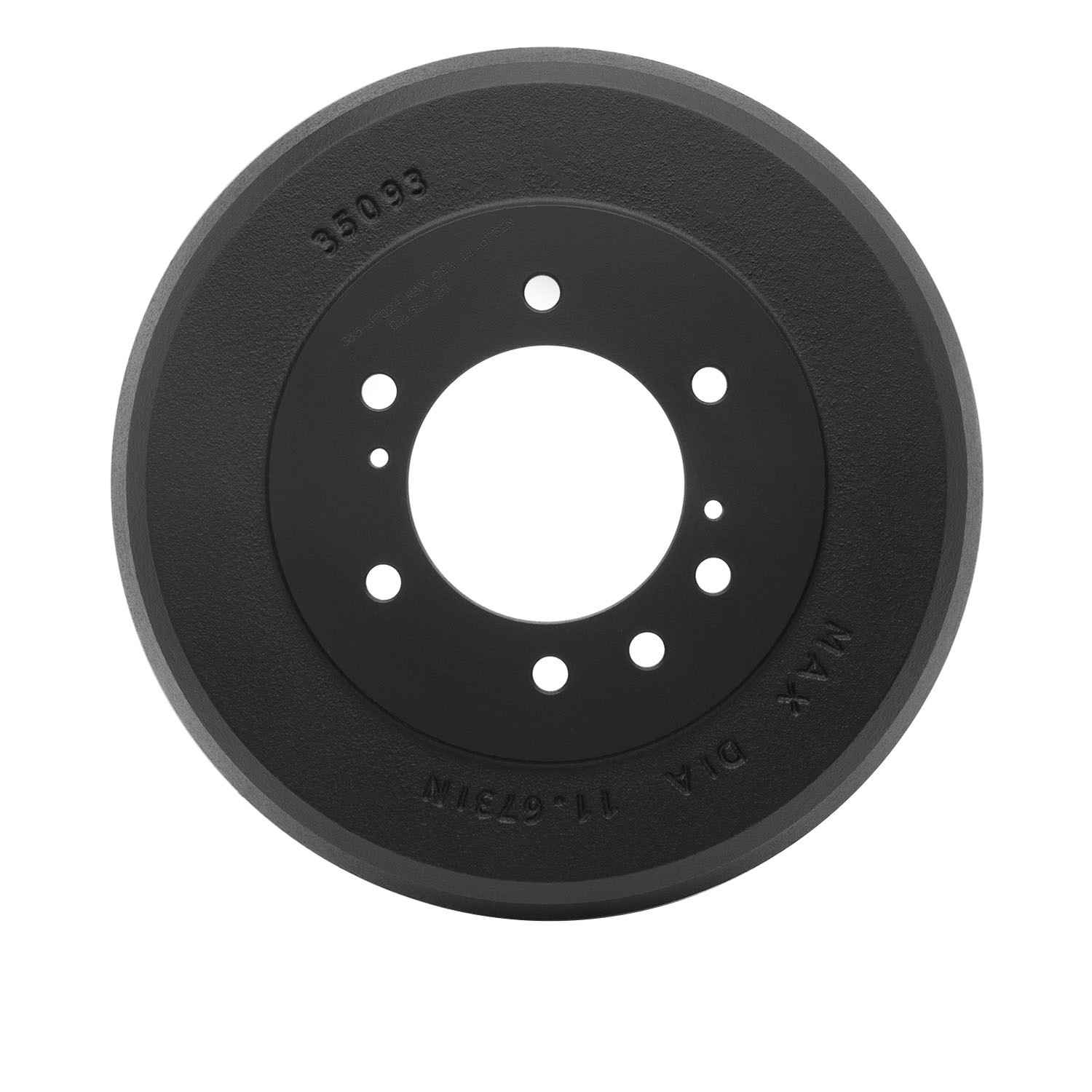 Dynamic Friction Company Brake Drum  top view frsport 365-67024