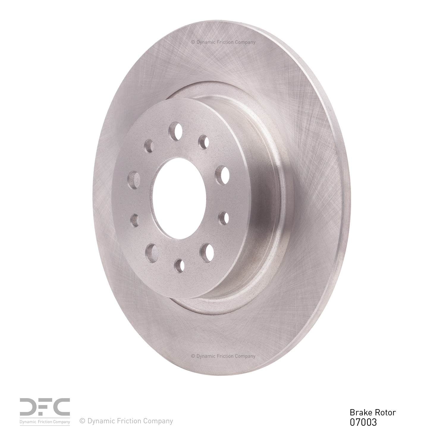 dynamic friction company disc brake rotor  frsport 600-07003