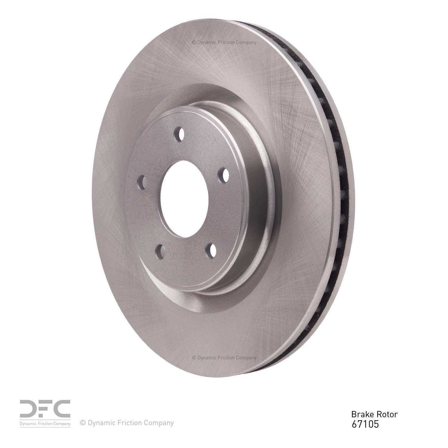 dynamic friction company disc brake rotor  frsport 600-67105