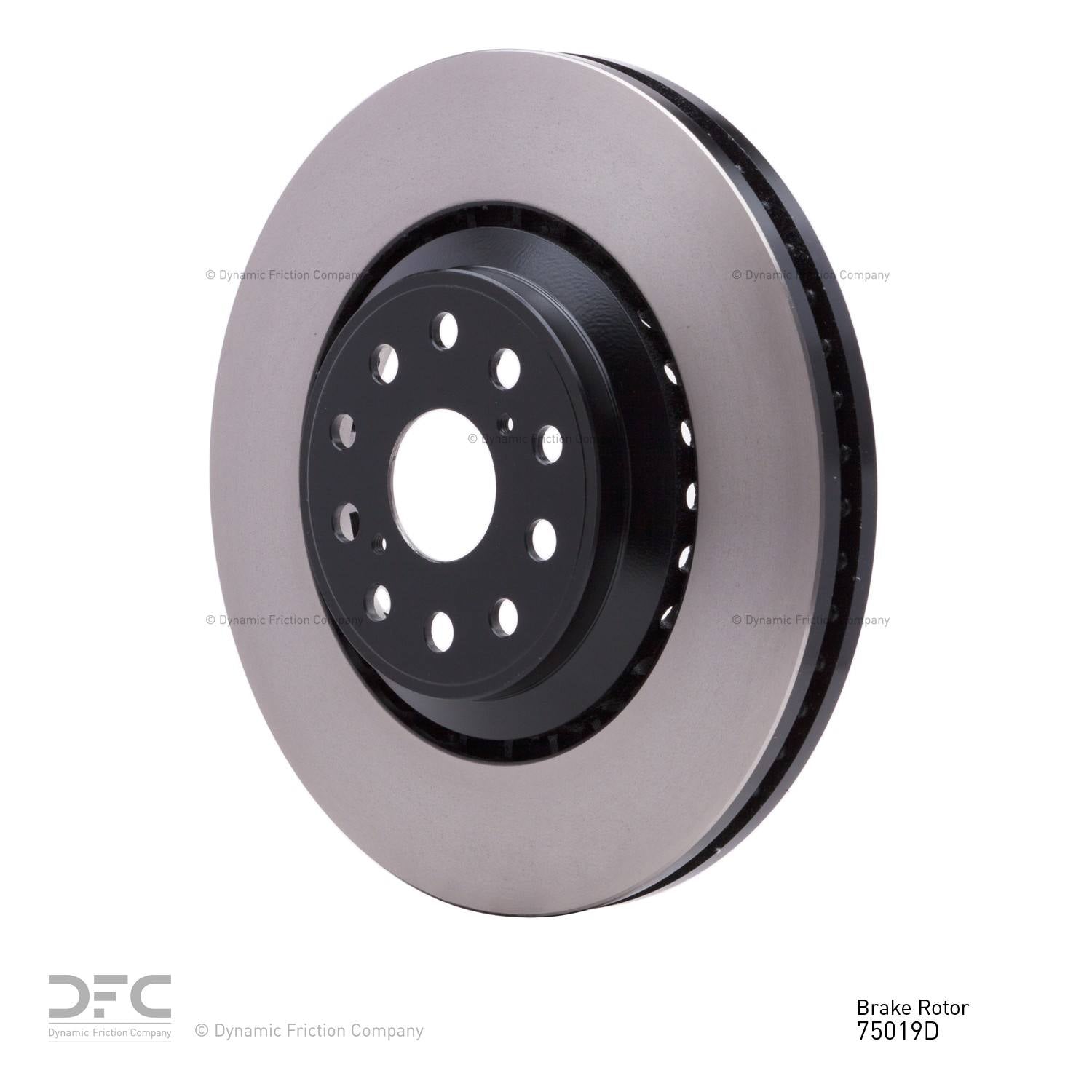 dynamic friction company disc brake rotor  frsport 604-75019d