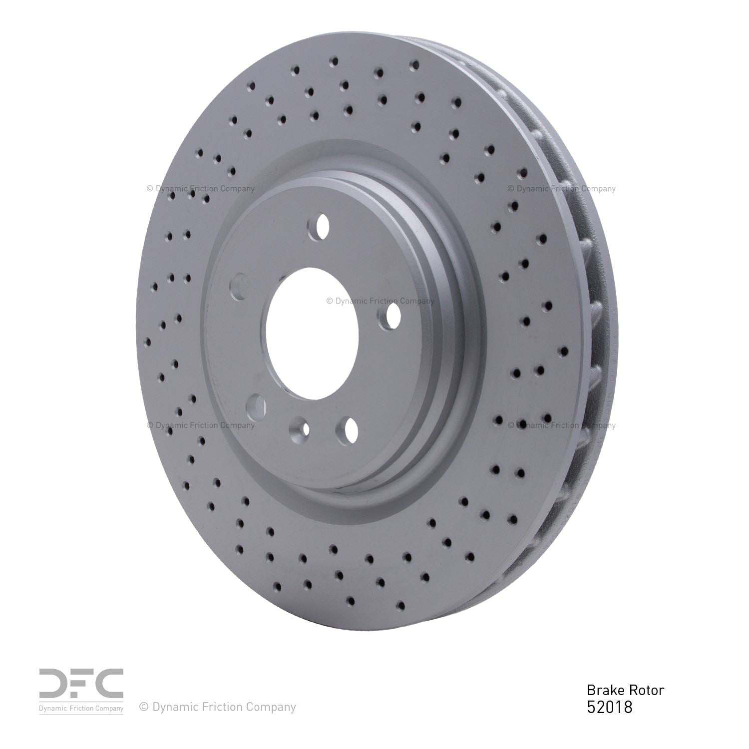 dynamic friction company disc brake rotor  frsport 624-52018