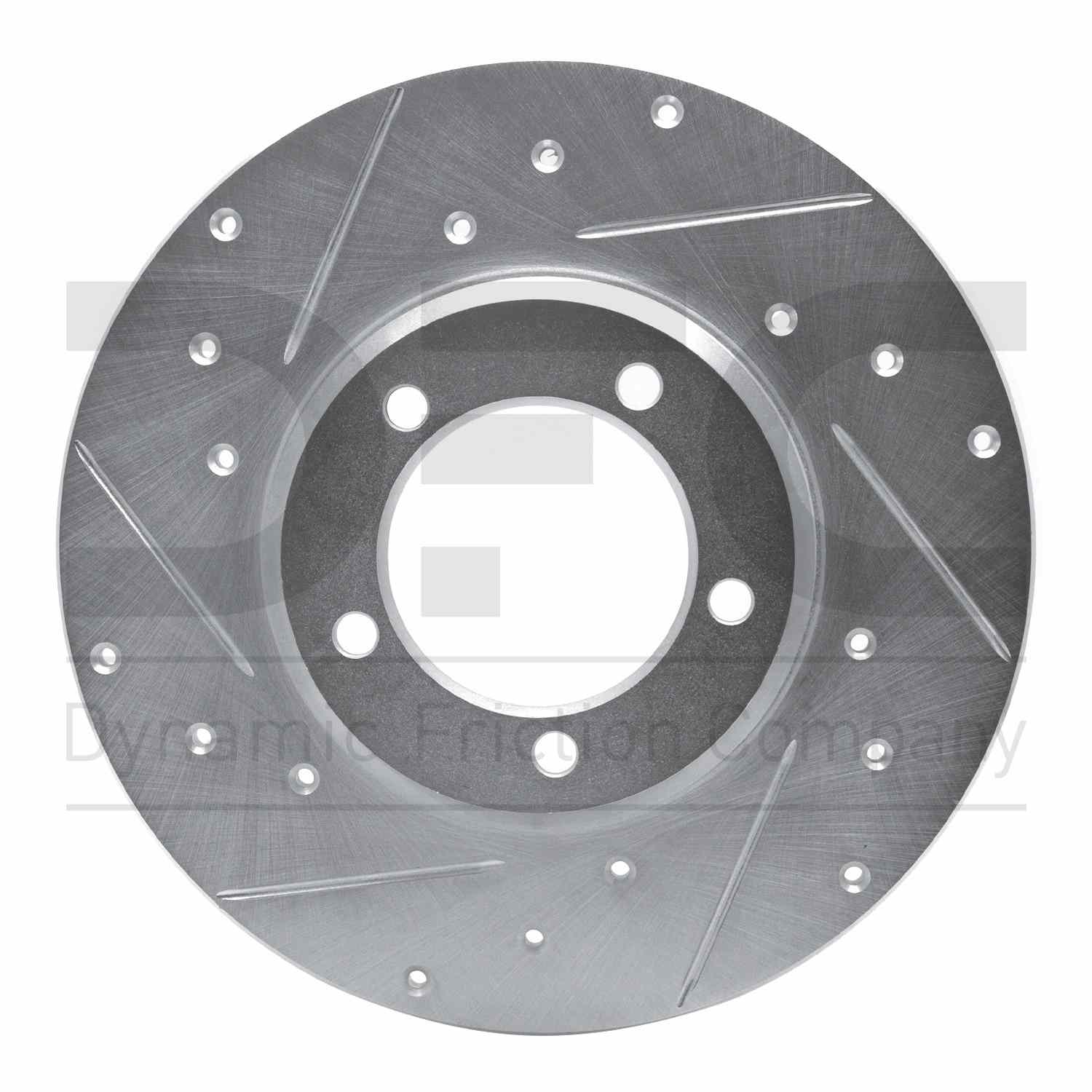 Dynamic Friction Company Disc Brake Rotor  top view frsport 631-76092L