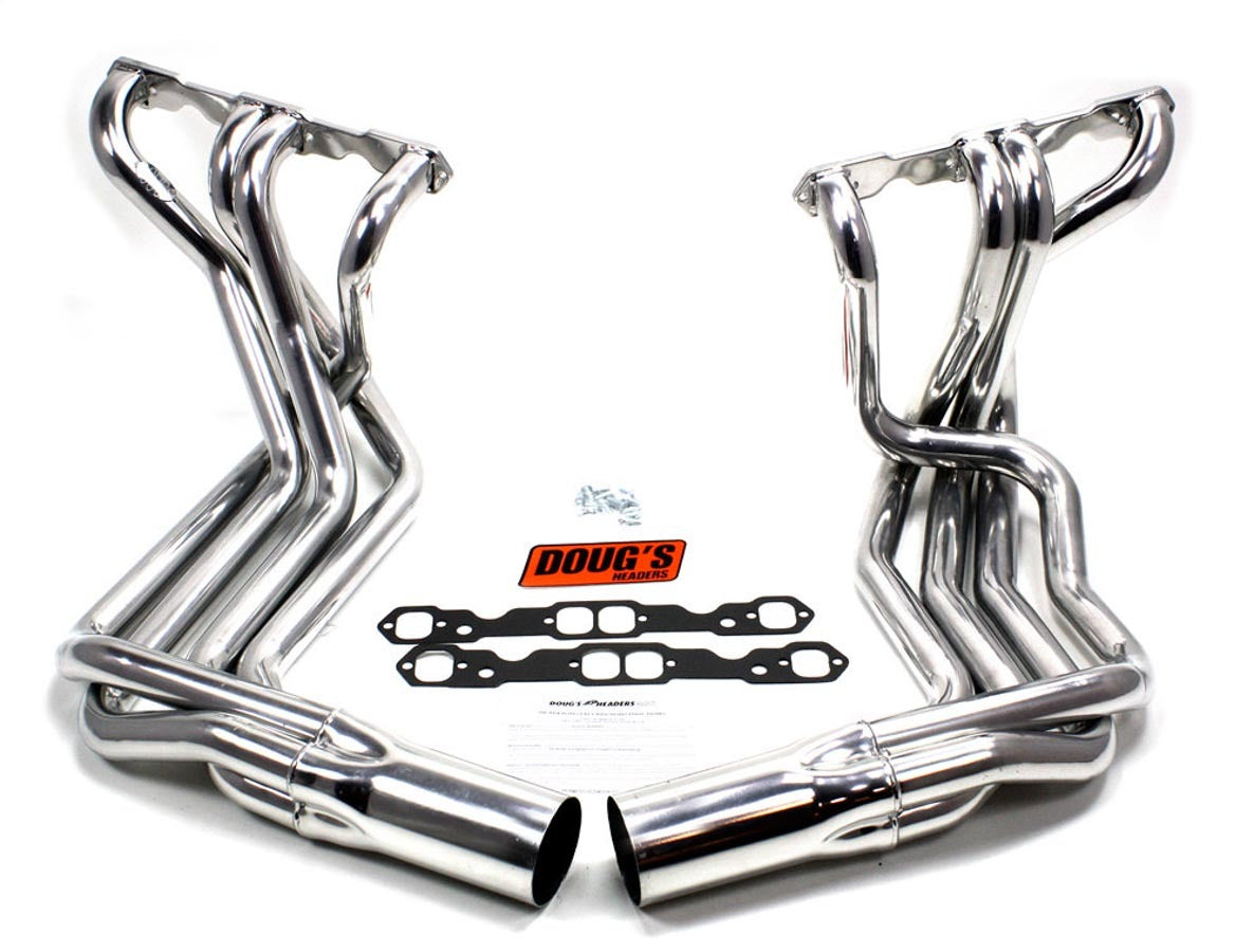 Dougs Headers SBC Side Mount Headers - Silver - 63-82 Vette DGHD380