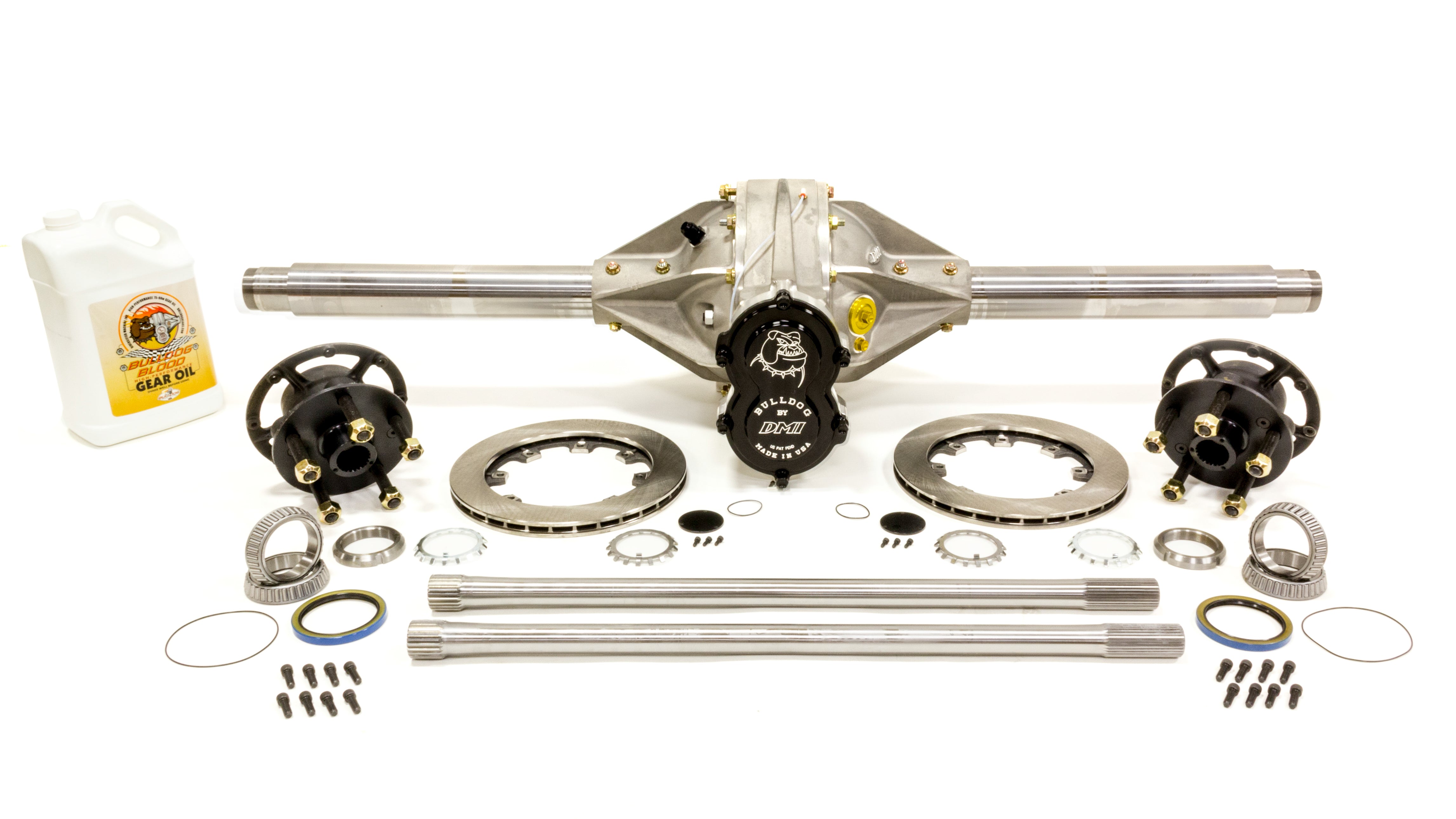 Diversified Machine Q/C Rearend Sat 4.86 w/ Tubes Hubs Rotors Solid DMIIMCA4.86SAT-SA-KIT