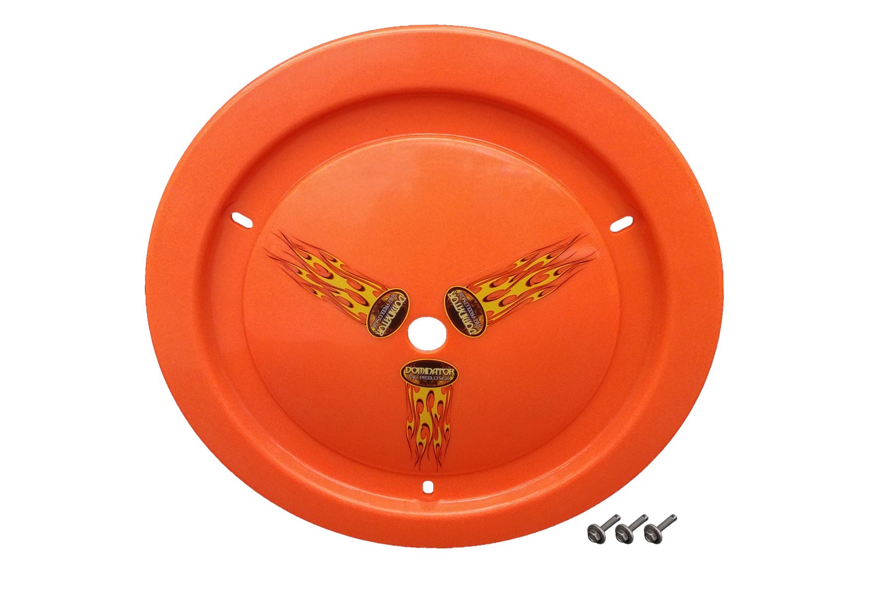 Dominator Racing Products Wheel Cover Bolt-On Fluo Orange Real Style DOM1006-B-FOR