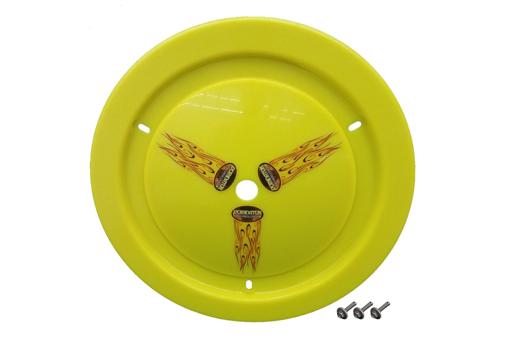 Dominator Racing Products Wheel Cover Bolt-On Fluo Yellow Real Style DOM1006-B-FYE