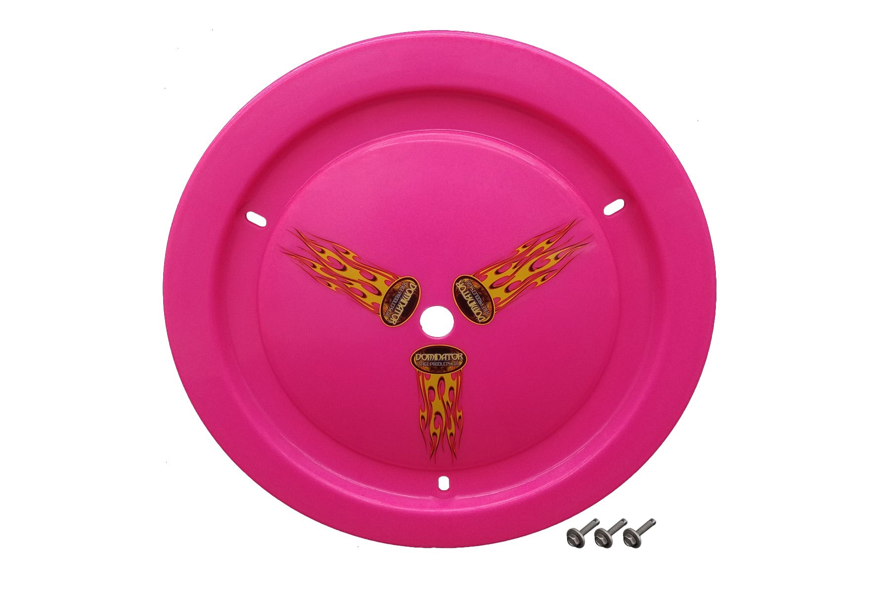 Dominator Racing Products Wheel Cover Bolt-On Pink Real Style DOM1006-B-PK