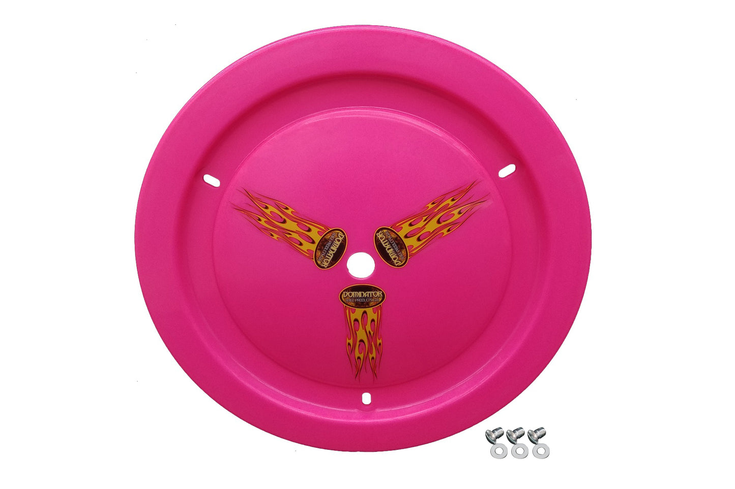 Dominator Racing Products Wheel Cover Dzus-On Pink Real Style DOM1006-D-PK