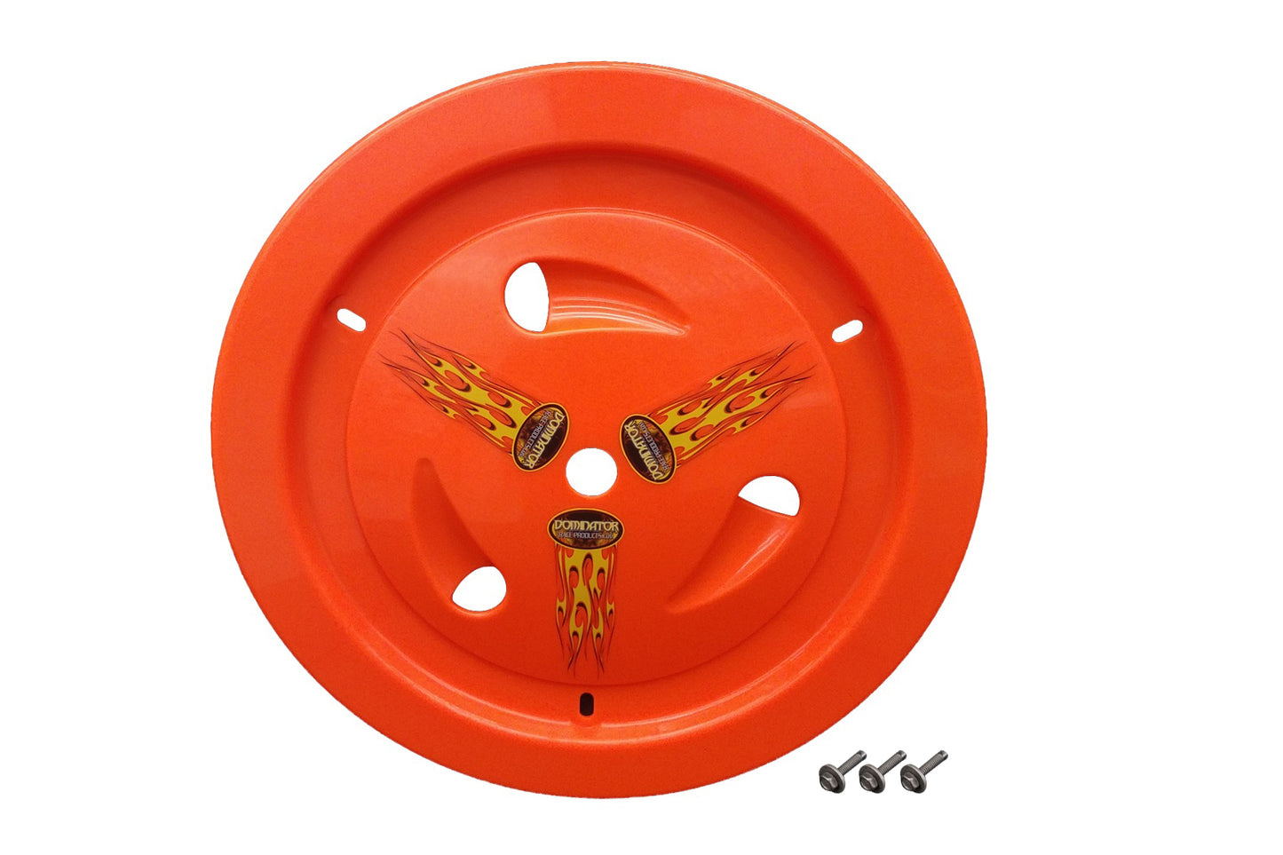 Dominator Racing Products Wheel Cover Bolt-On Fluo Orange Real Style DOM1007-B-FOR