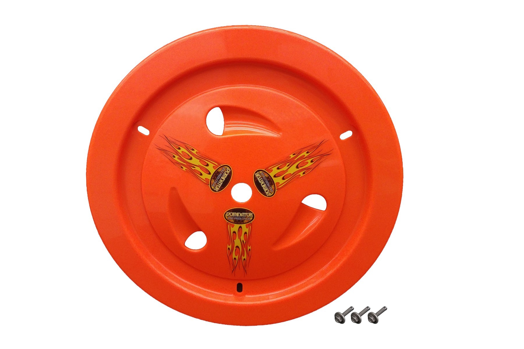 Dominator Racing Products Wheel Cover Bolt-On Fluo Orange Real Style DOM1007-B-FOR