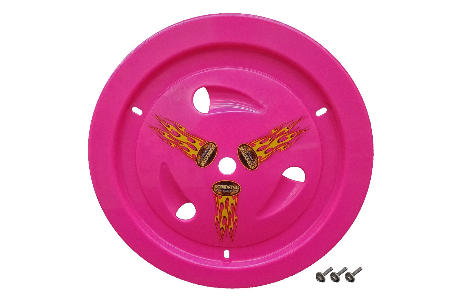 Dominator Racing Products Wheel Cover Bolt-On Pink Real Style DOM1007-B-PK