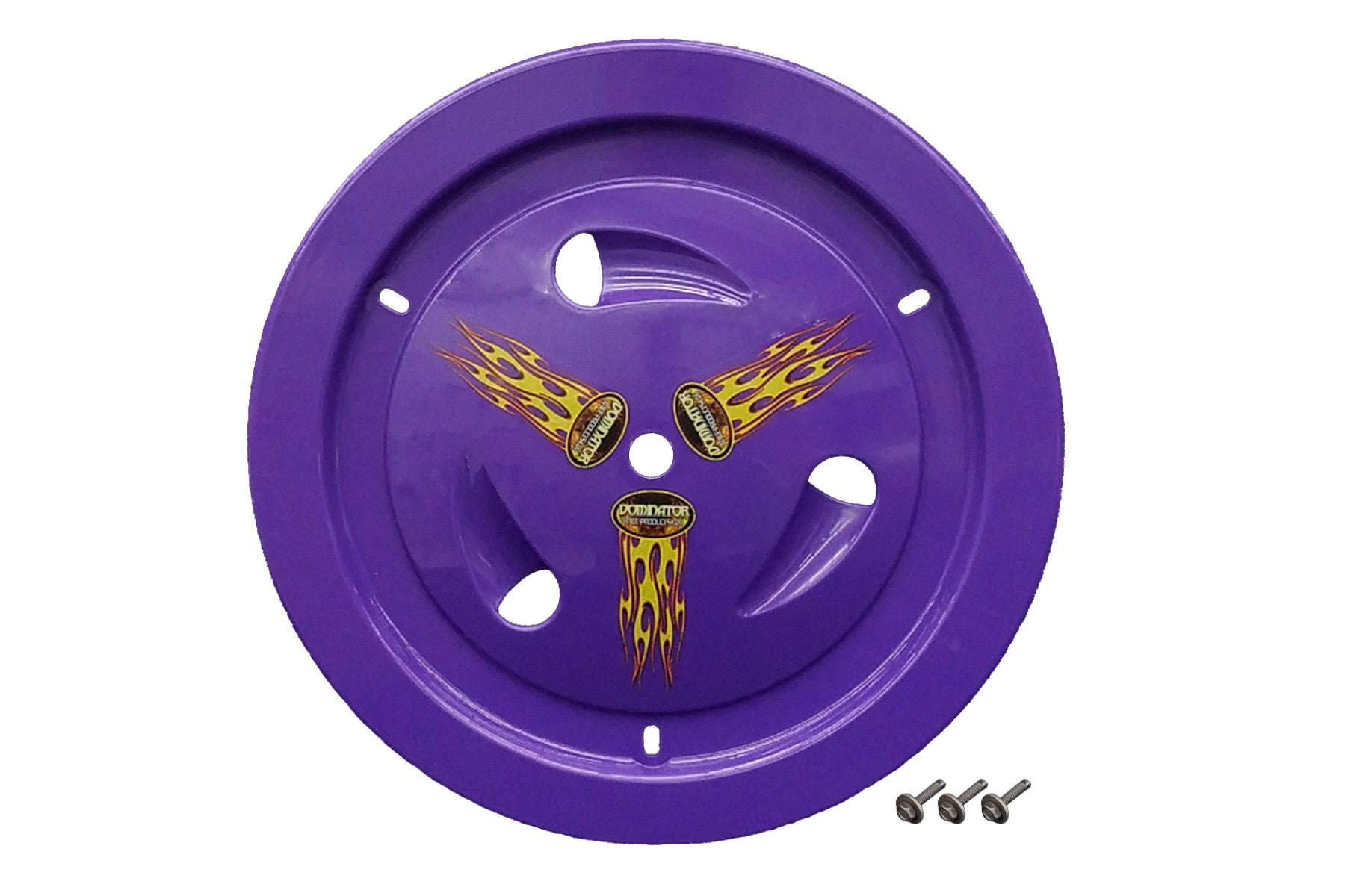 Dominator Racing Products Wheel Cover Bolt-On Purple Real Style DOM1007-B-PU