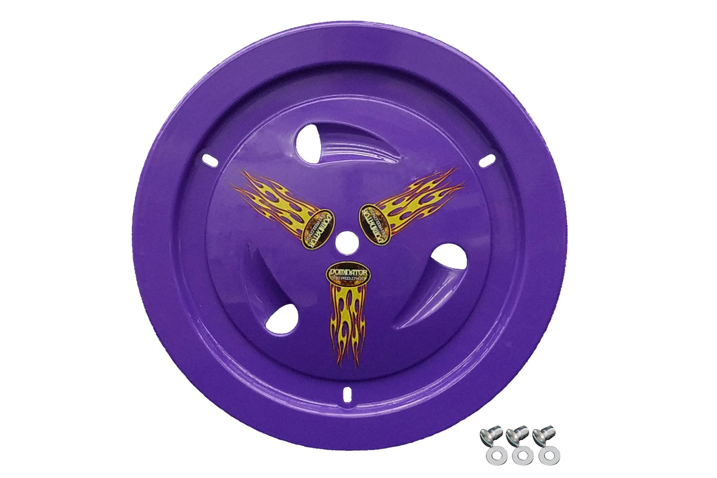 Dominator Racing Products Wheel Cover Dzus-On Purple Real Style DOM1007-D-PU