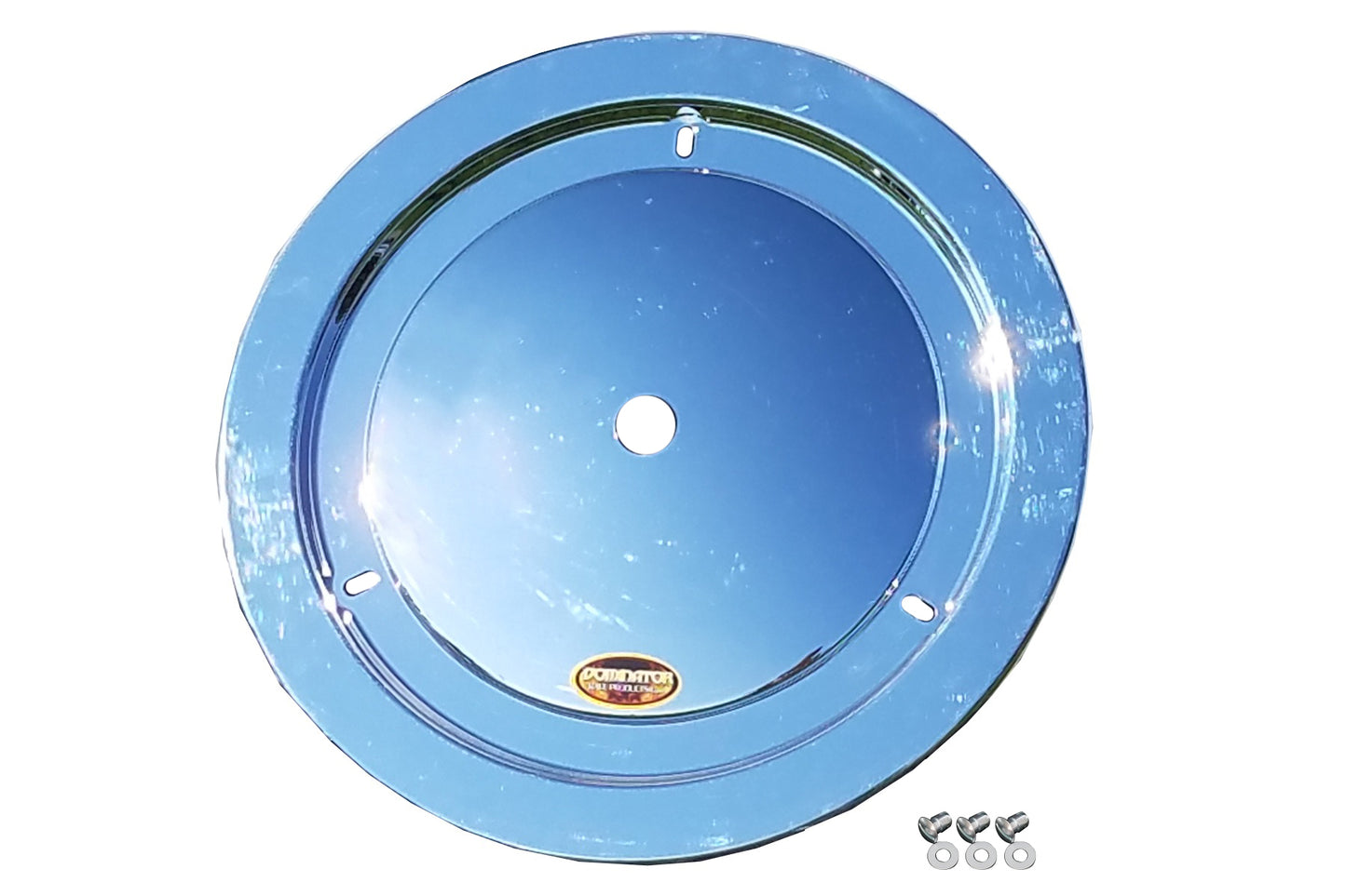 Dominator Racing Products Wheel Cover Dzus-On Chrome DOM1012-D-CHROME