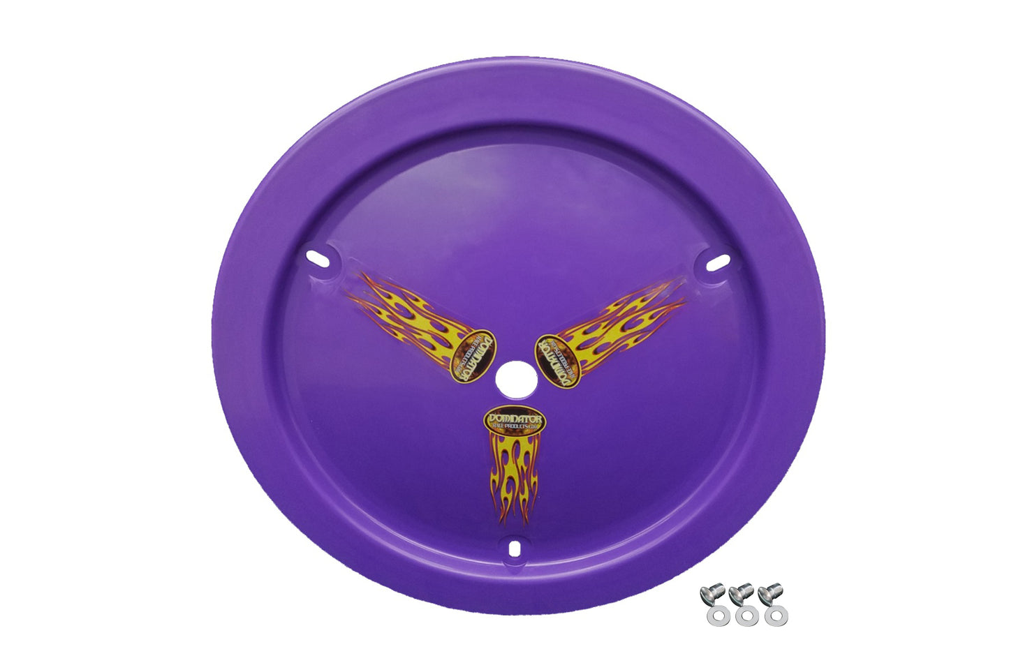 Dominator Racing Products Wheel Cover Dzus-On Purple DOM1012-D-PU