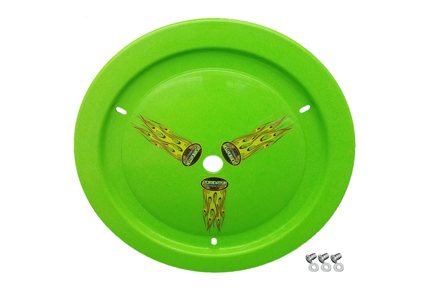 Dominator Racing Products Wheel Cover Dzus-On Xtr Green DOM1012-D-XG