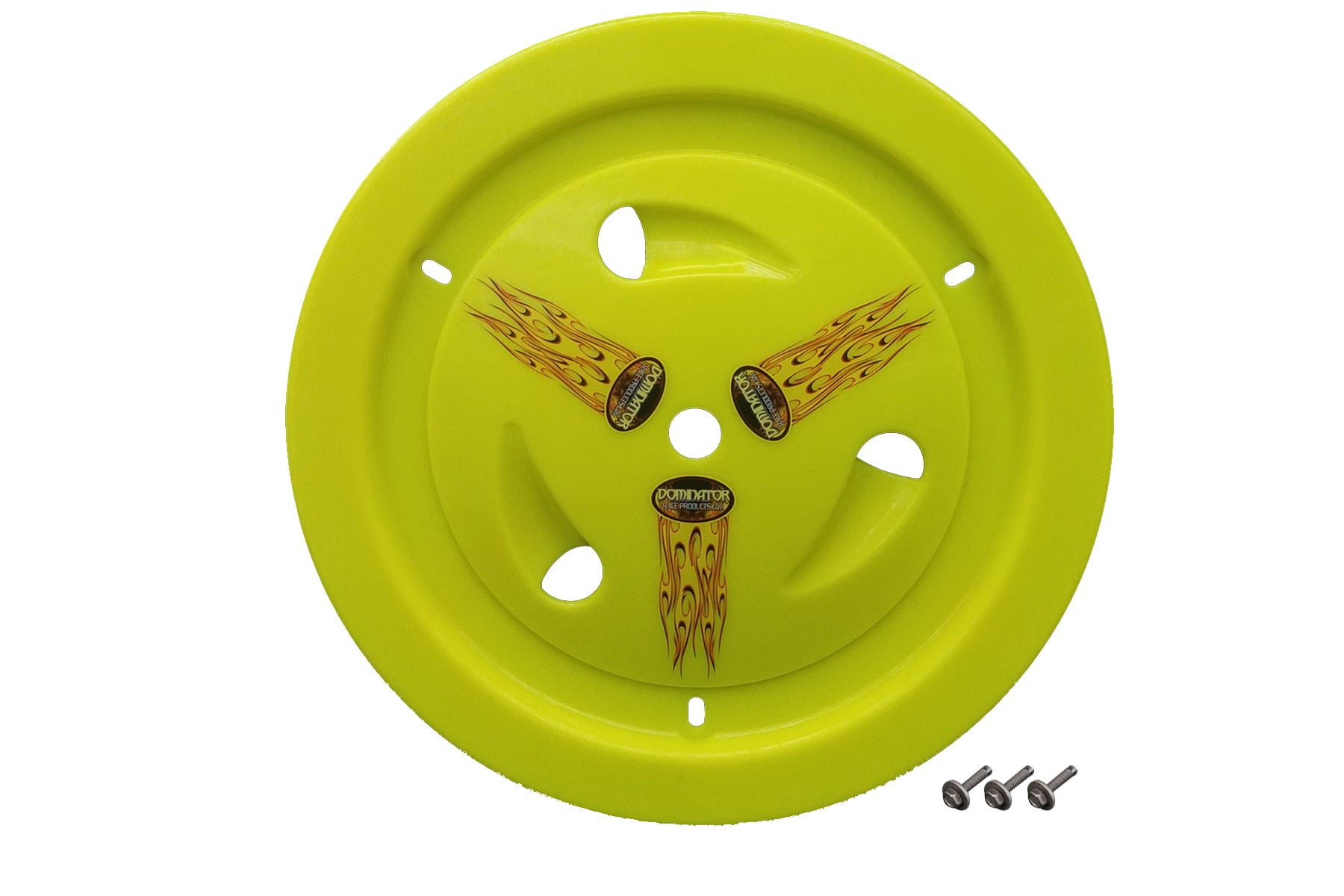 Dominator Racing Products Wheel Cover Bolt-On Fluo Yellow DOM1013-B-FYE