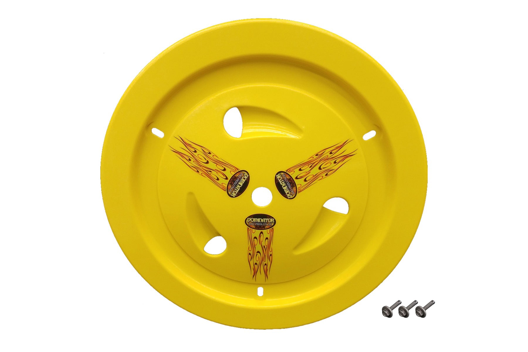 Dominator Racing Products Wheel Cover Bolt-On Yellow DOM1013-B-YE