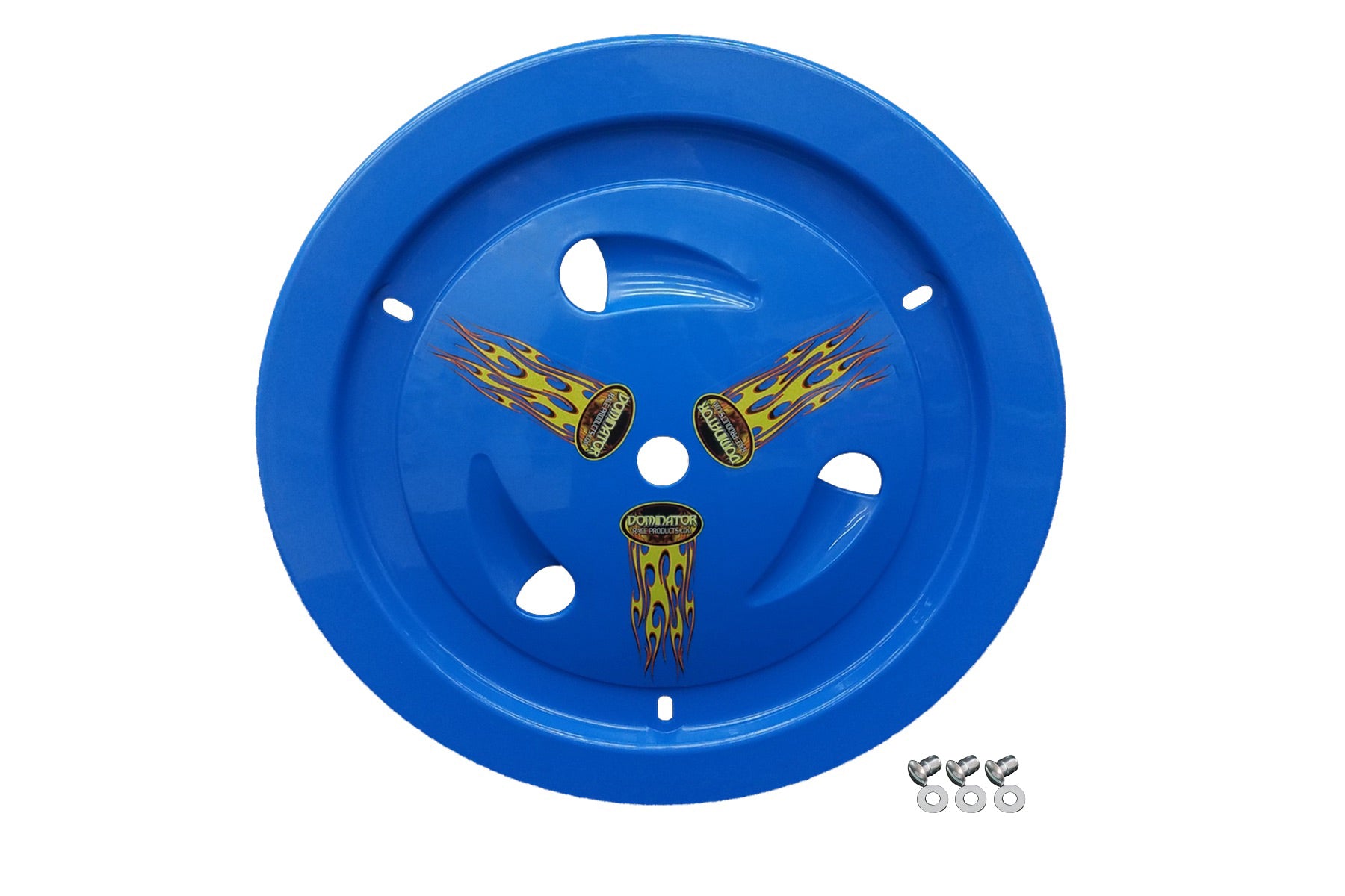 Dominator Racing Products Wheel Cover Dzus-On Blue DOM1013-D-BL