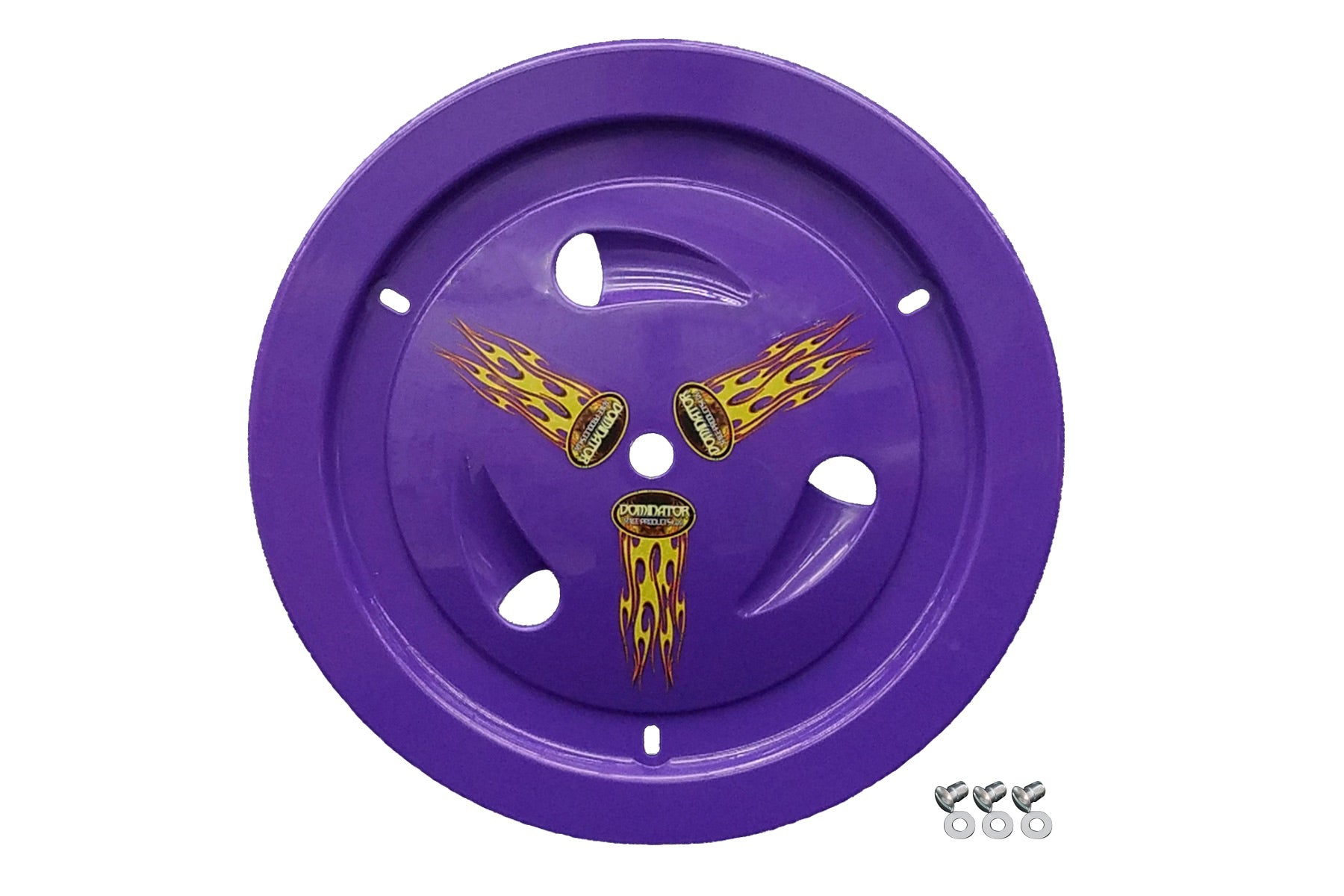 Dominator Racing Products Wheel Cover Dzus-On Purple DOM1013-D-PU