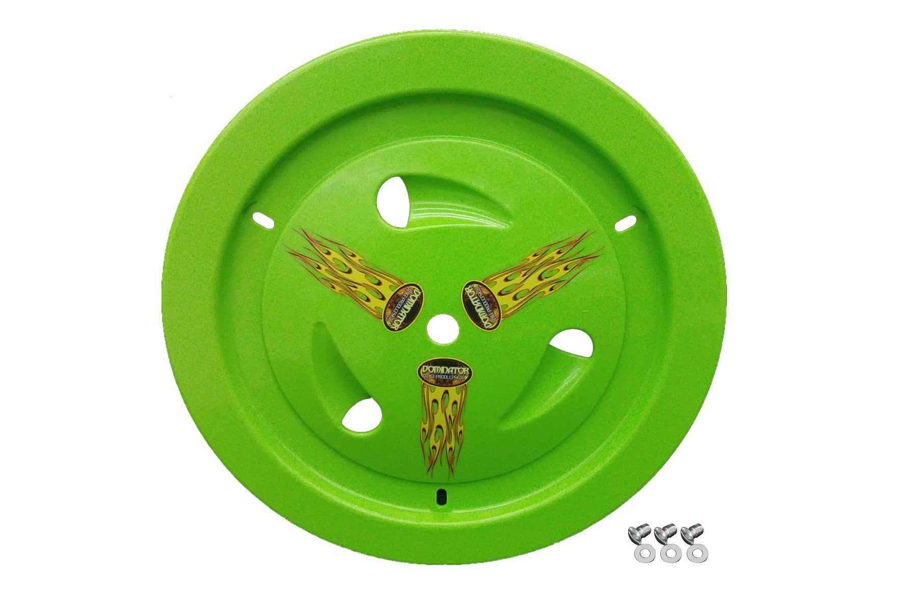 Dominator Racing Products Wheel Cover Dzus-On Xtr Green DOM1013-D-XG