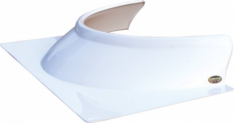 Dominator Racing Products Rock Guard Formed 3in Tall White DOM900-WH