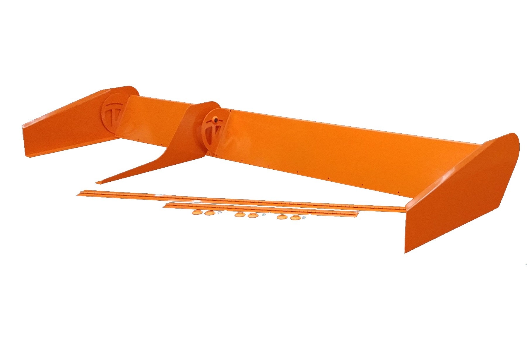 Dominator Racing Products Spoiler 8in Tall x 72in Orange 2pc DOM915-OR