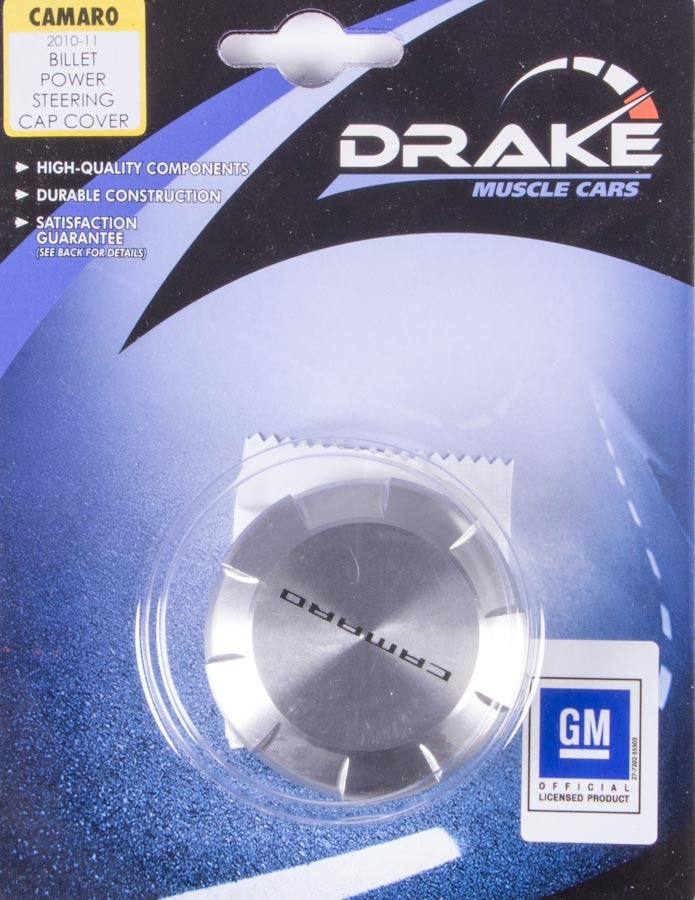 Drake Automotive Group Power Steering Cap Billet 10-14 Camaro DRACA-120007-BL