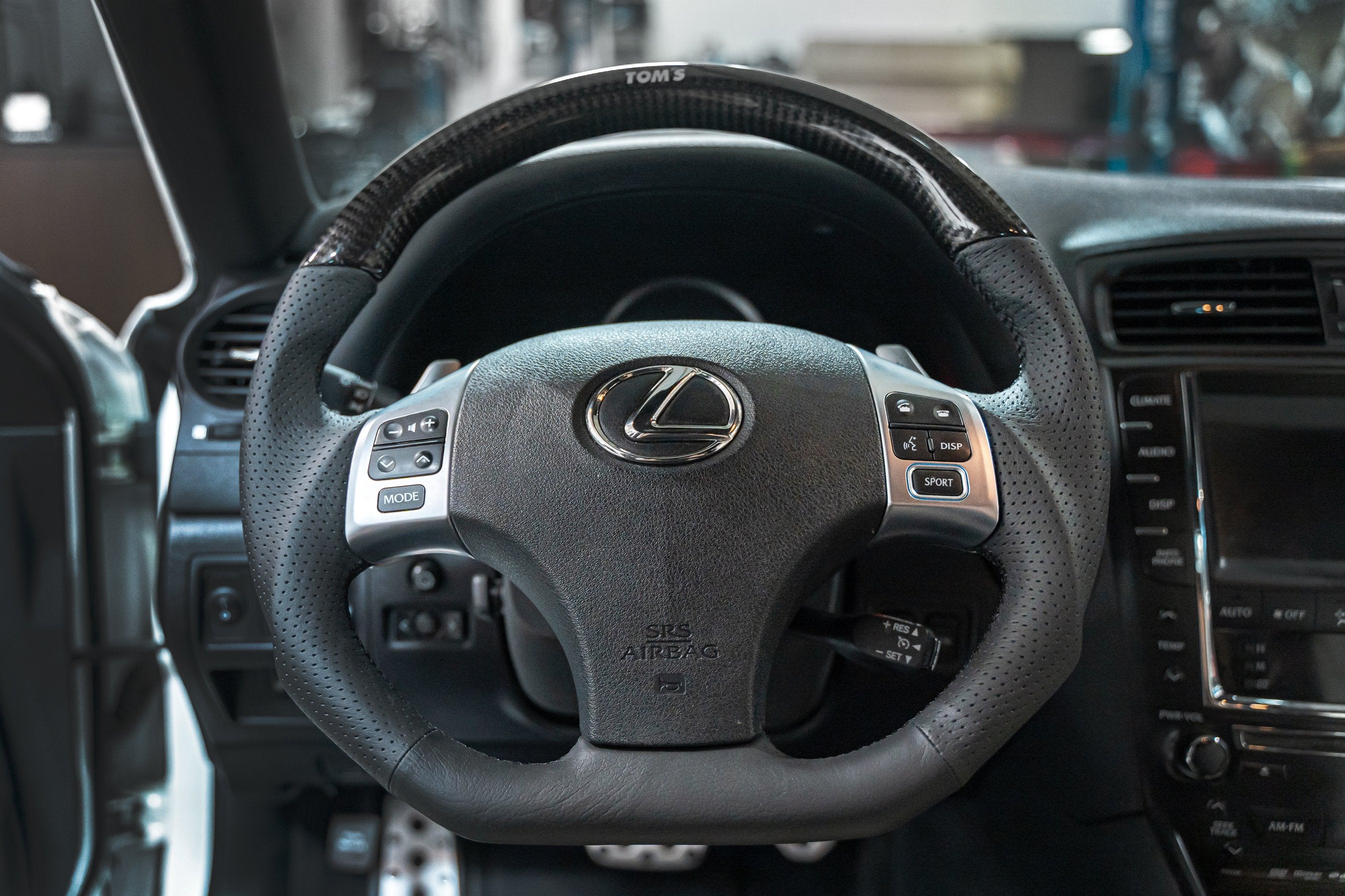 Apexi TOM'S Racing- Carbon Steering Wheel for Lexus ISF