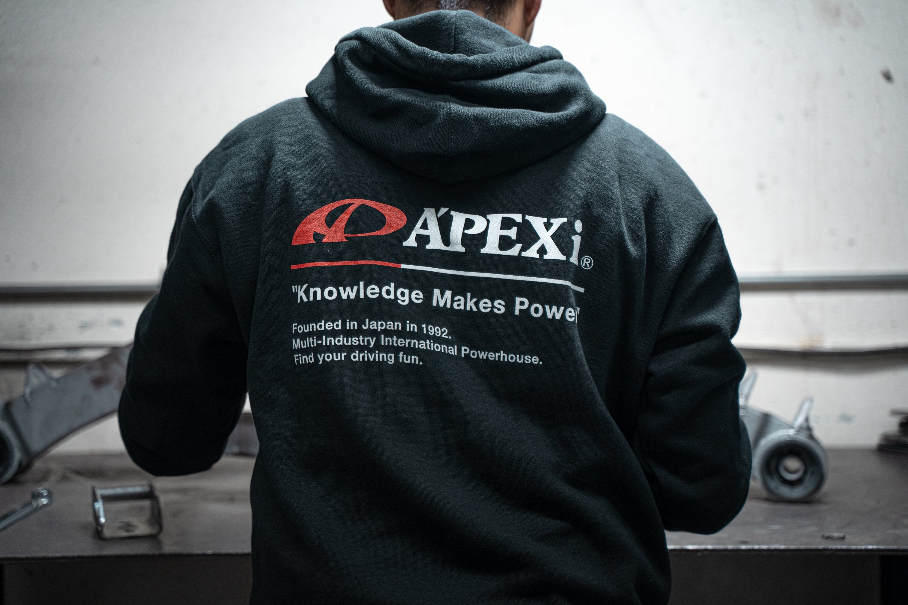 Apexi A'PEXi Hoodie - Classic Knowledge Makes Power - Black