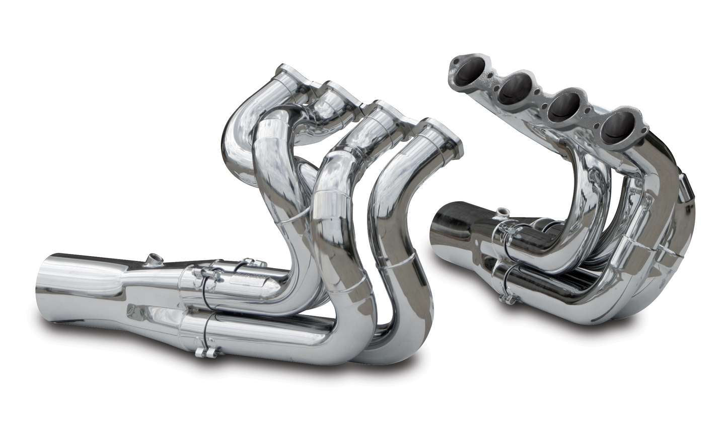Dynatech BBC PS/Dragster Downswep Chrome w/Collector DTH750-96410