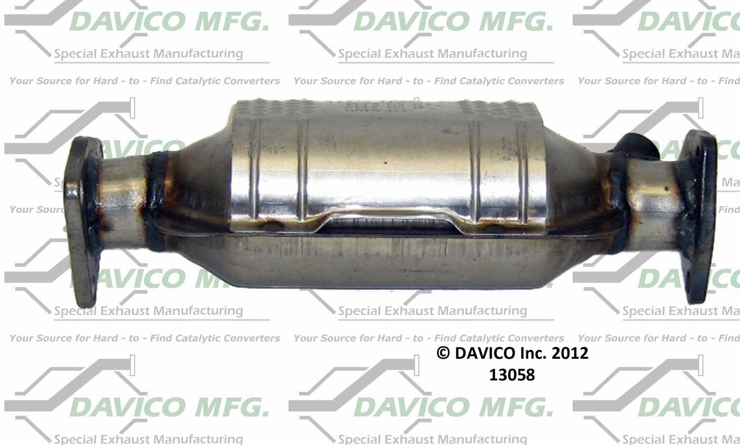 Davico Mfg Exact-Fit Catalytic Converter  top view frsport 13058