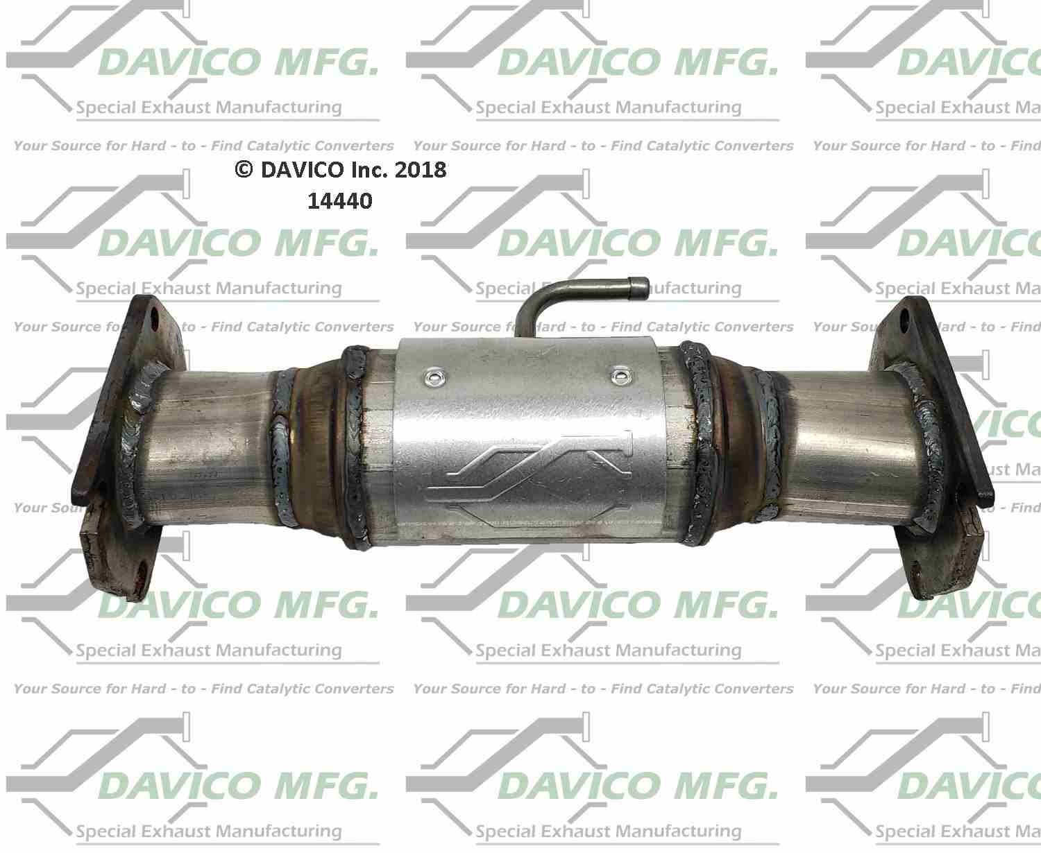 Davico Mfg Exact-Fit Catalytic Converter  top view frsport 14440