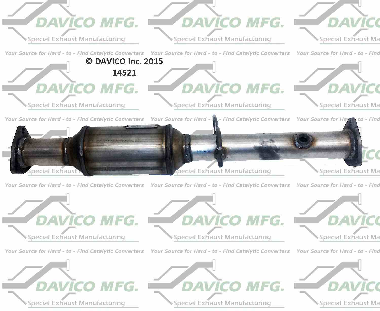 Davico Mfg Exact-Fit Catalytic Converter  top view frsport 14521