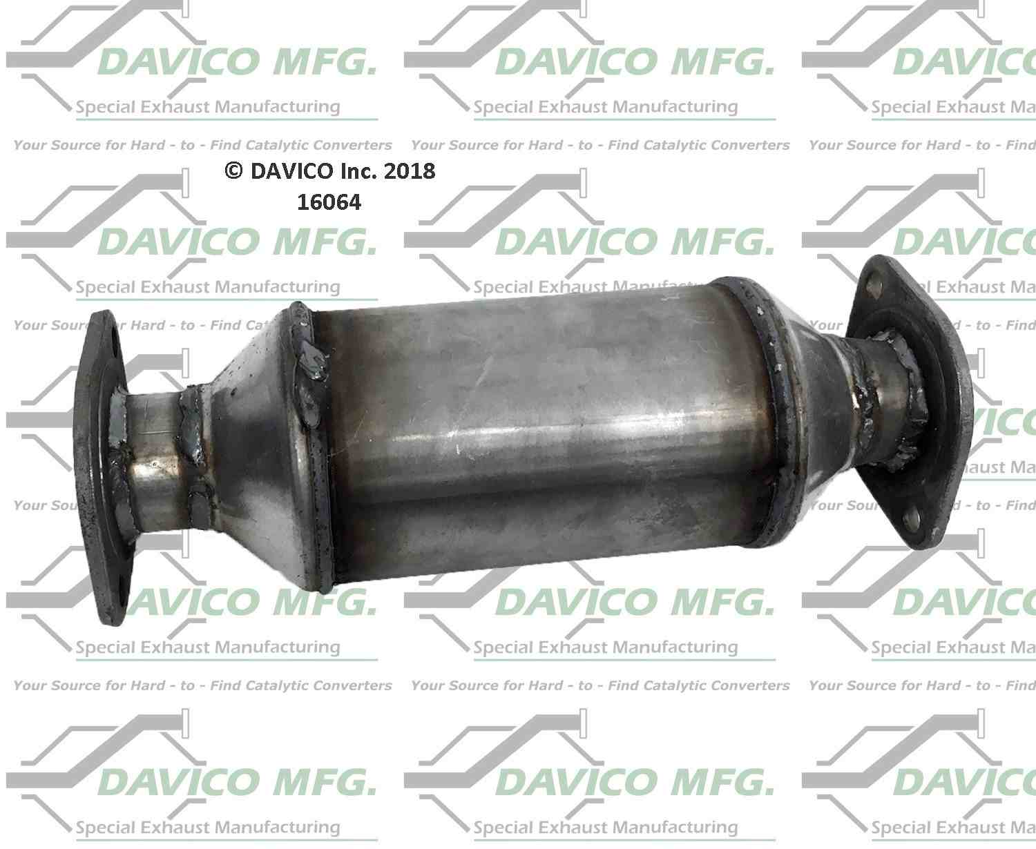 Davico Mfg Exact-Fit Catalytic Converter  top view frsport 16064