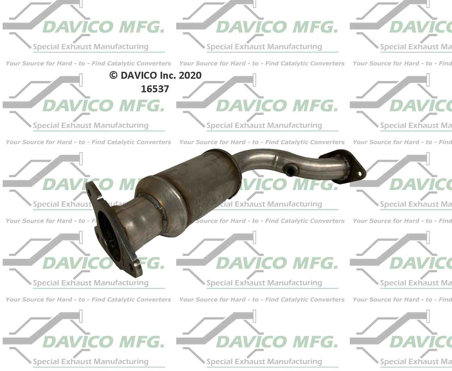 Davico Mfg Exact-Fit Catalytic Converter  top view frsport 16537