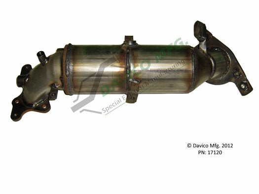 Davico Mfg Exact-Fit Catalytic Converter - Manifold  top view frsport 17120